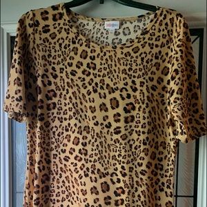 Lularoe (2) Julia leopard print new large